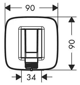 Set de cada-dus Hansgrohe, Crometta Vario   Porter, furtun 160 cm