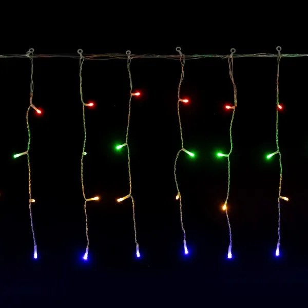Aigostar - Instalație luminoasă de Crăciun LED pentru exterior 300xLED/8 funcții 3xAA 18x0,4m IP44 multicoloră