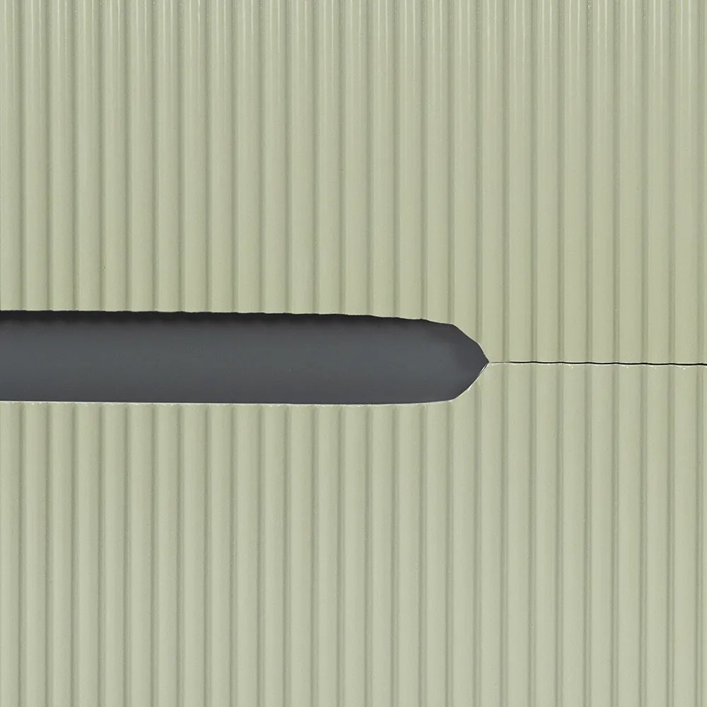 Trent 80 dulap de baie inferior cu chiuvetă ceramică (2 sertare) gri antracit-verde-oliv