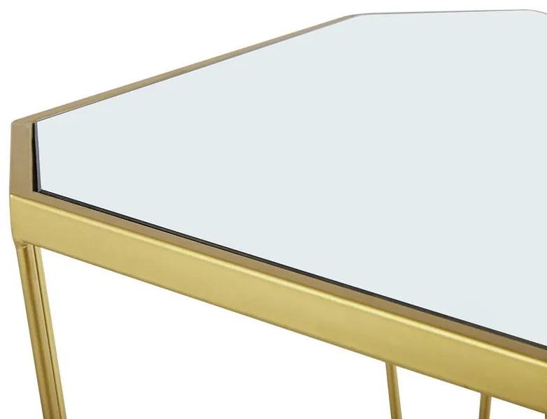 Set 2 mese de cafea SIENE (MDF) (auriu). 1018586