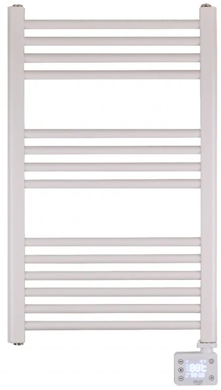 Calorifer pentru baie Adler AD 7824, 600W, 13 elementi, Panou de control LED, IP24, Alb