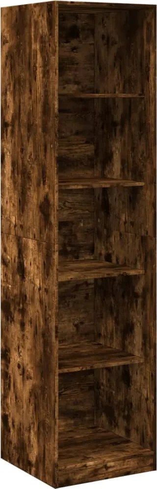 vidaXL Șifonier, stejar fumuriu, 50x50x200 cm, lemn prelucrat