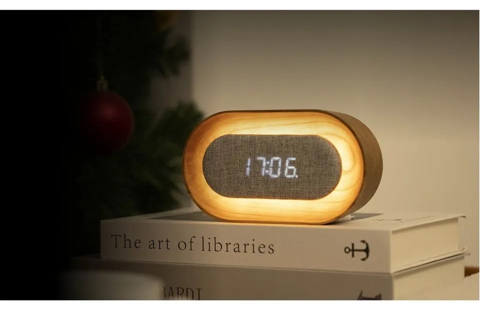 Ceas deșteptător digital Lumos Ash – Gingko