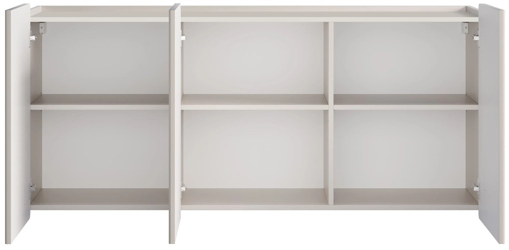 Comodă suspendată Malmi 150 cm cu 3 uși - cașmir / auriu