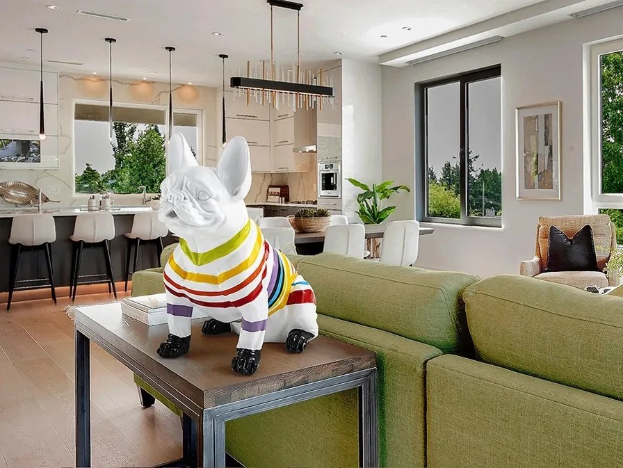 Figurina decorativa caine bulldog Frenchi