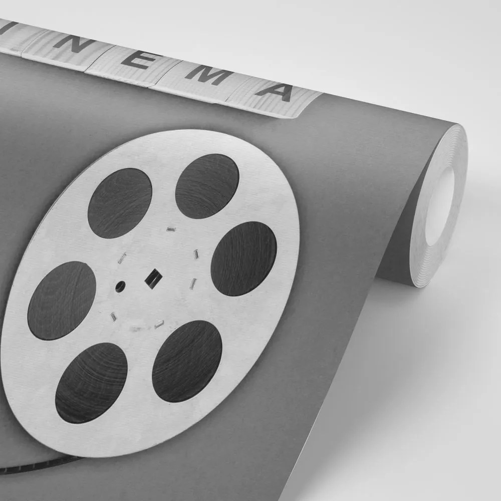 Tapet autoadeziv bandă de film în alb-negru