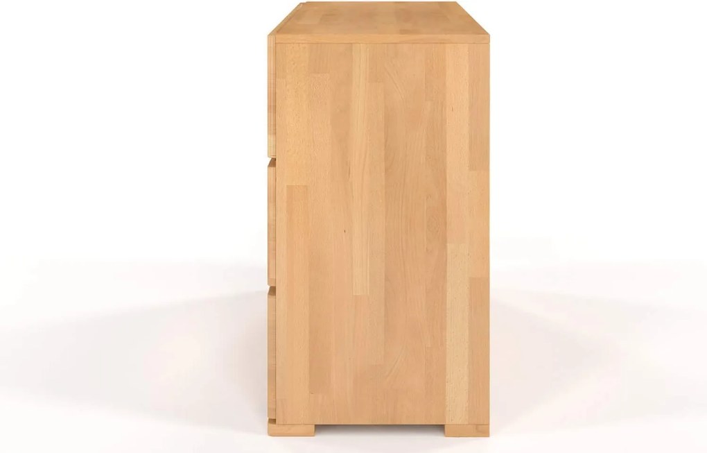 Comodă lemn masiv TerraCraft Fag 3+2+1 Sertare, 120 × 45 × 81 cm - Natural