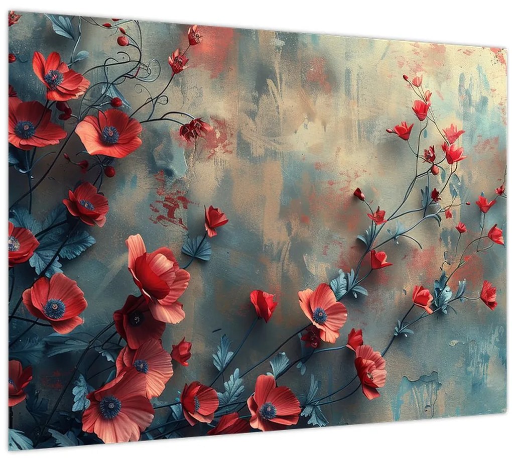 Tablou pe sticlă - Maculii lupului (70x50 cm)