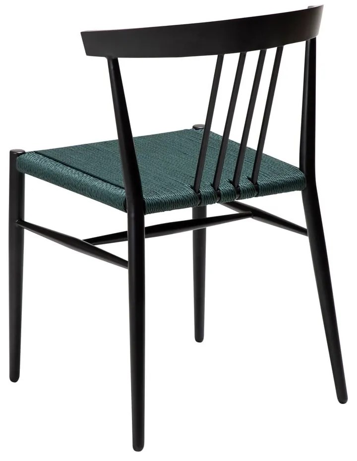 Scaun de dining negru/turcoaz Sava – DAN-FORM Denmark