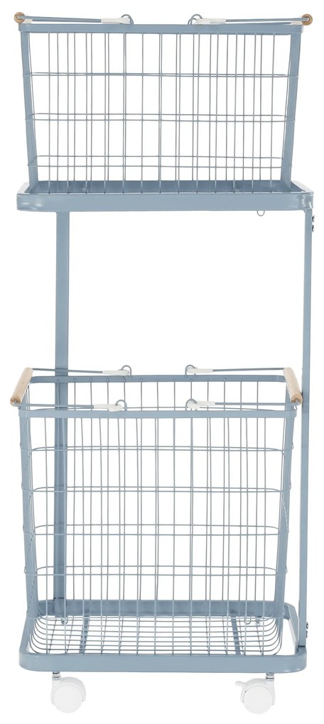Coş de rufe, metal, gri-albastru, HERMES