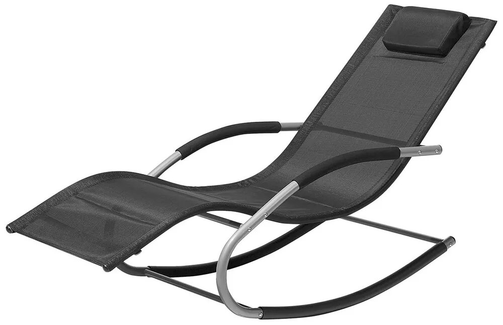 Șezlong pentru grădină Carro (negru). Promo -40%. 1011563