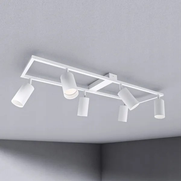 Plafonieră cu spoturi 6xGU10/30W/230V alb