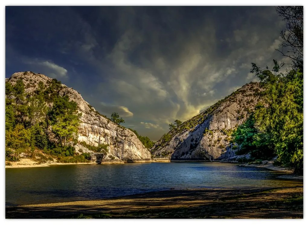 Tablou peisajului cu lac (70x50 cm)