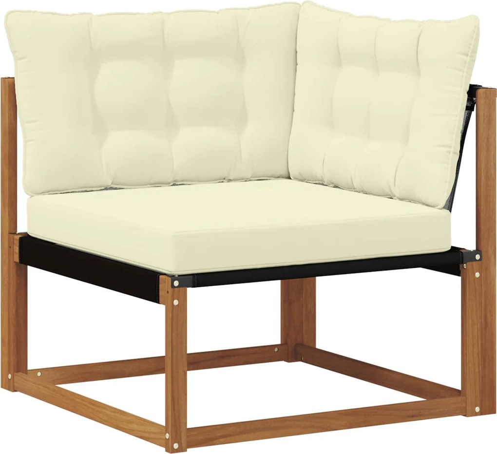 vidaXL Sofa Colțar pentru Exterior Lemn Solid de Acacia natural