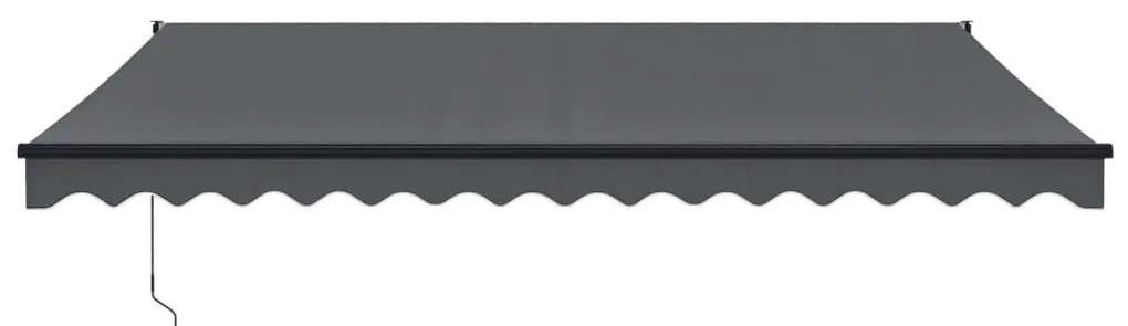 Copertina retractabila, antracit, 4x3 m, textil si aluminiu