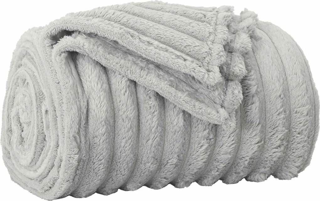 vidaXL Pătura de aruncat Gri 270 x 240 cm Molton