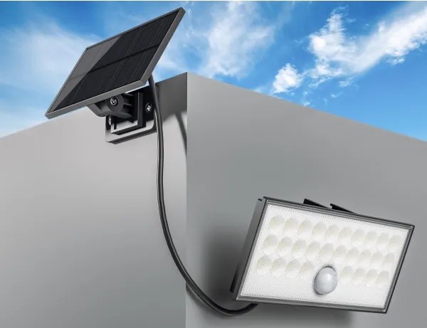 Proiector LED solar de exterior Top Light HELEON VARIO LED/8W/3,7V IP65 4000K + telecomandă