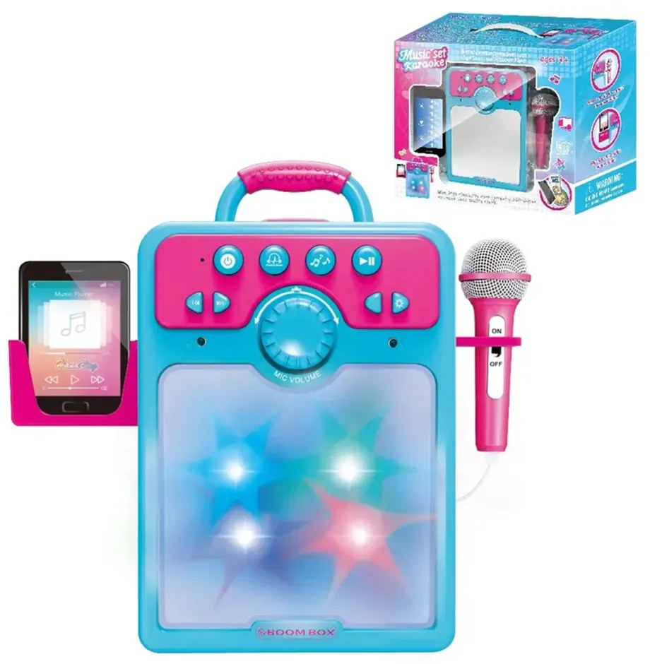 Set karaoke de jucarie cu 2 microfoane