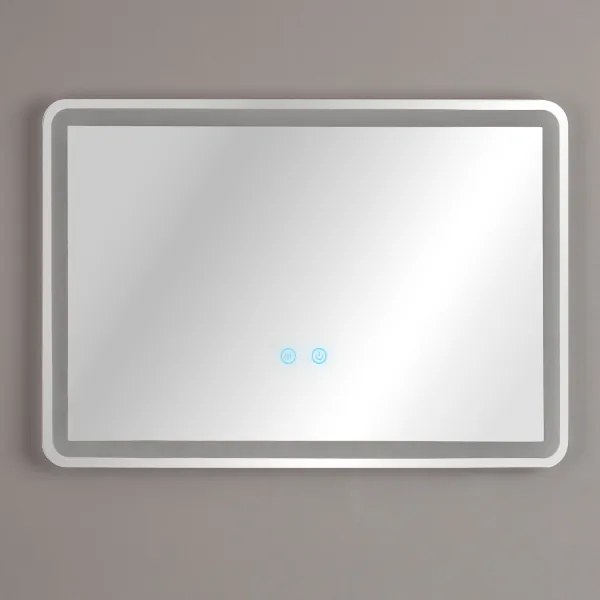 Brilagi - Oglindă de baie BELLA LED, încălzită, cu iluminare LED integrată și funcție dimmer, 12W/230V, 40x60 cm, IP44
