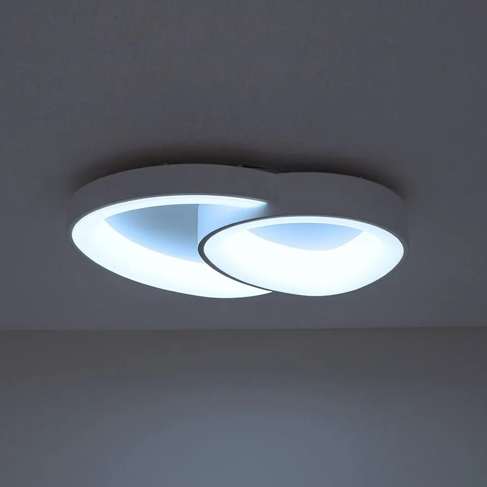 Plafoniera LED CCT cu telecomanda AREA 2 alb