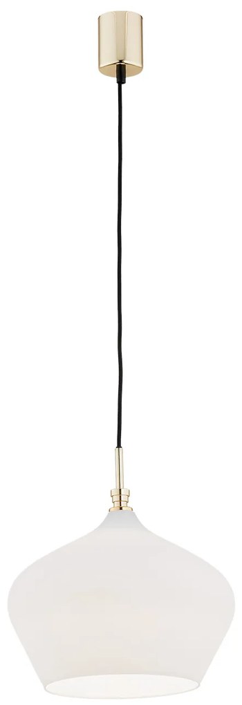 Lustra / Pendul modern design scandinav IRUN 30cm alb opal