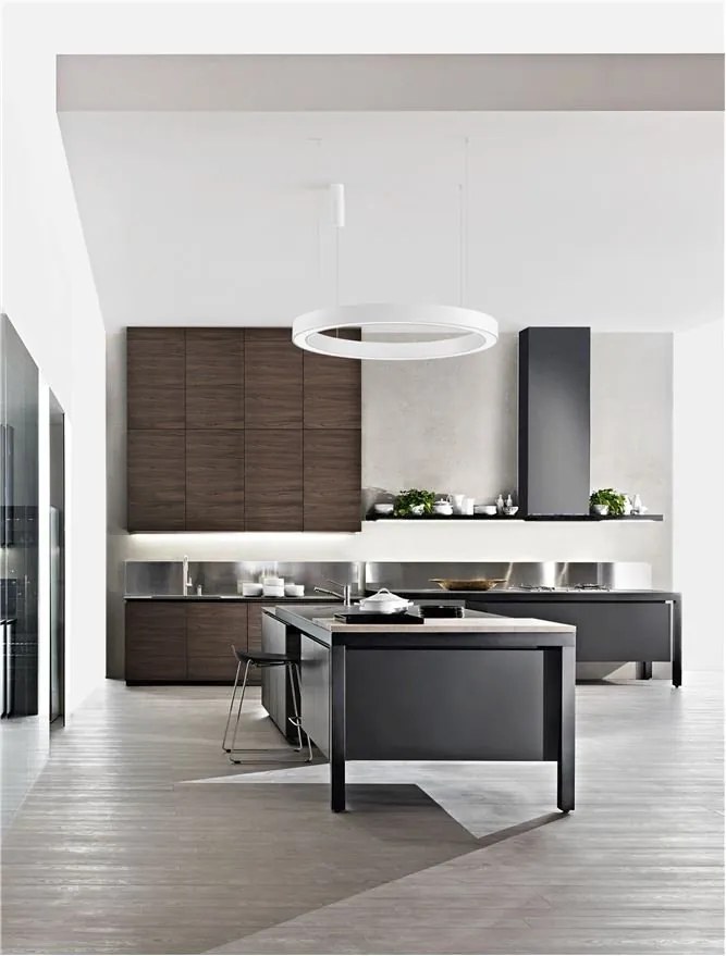 Pendul LED dimabil design modern MORBIDO alb 100cm
