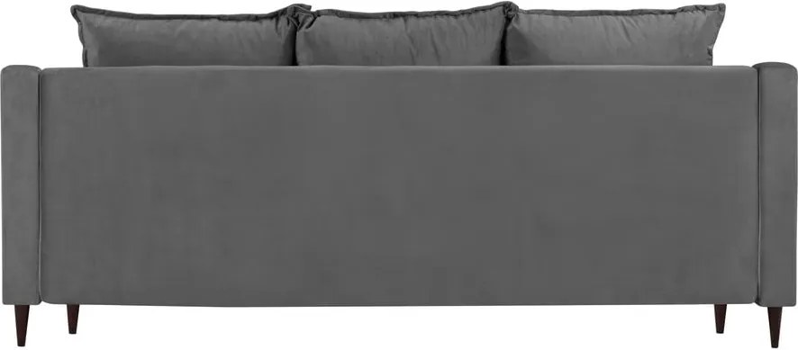Canapea extensibilă cu 3 locuri și spațiu de depozitare Mazzini Sofas Freesia, gri