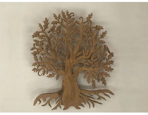 Li-Go 23673/DUB2 - Decorațiune LED de perete, LED/10W/5V, 20000 mAh, 45x55 cm, stejar + telecomandă