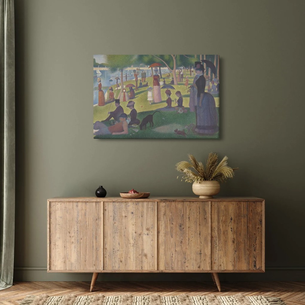 Tablou - Georges Seurat, A Sunday on La Grande Jatte, reproducere (90x60 cm)