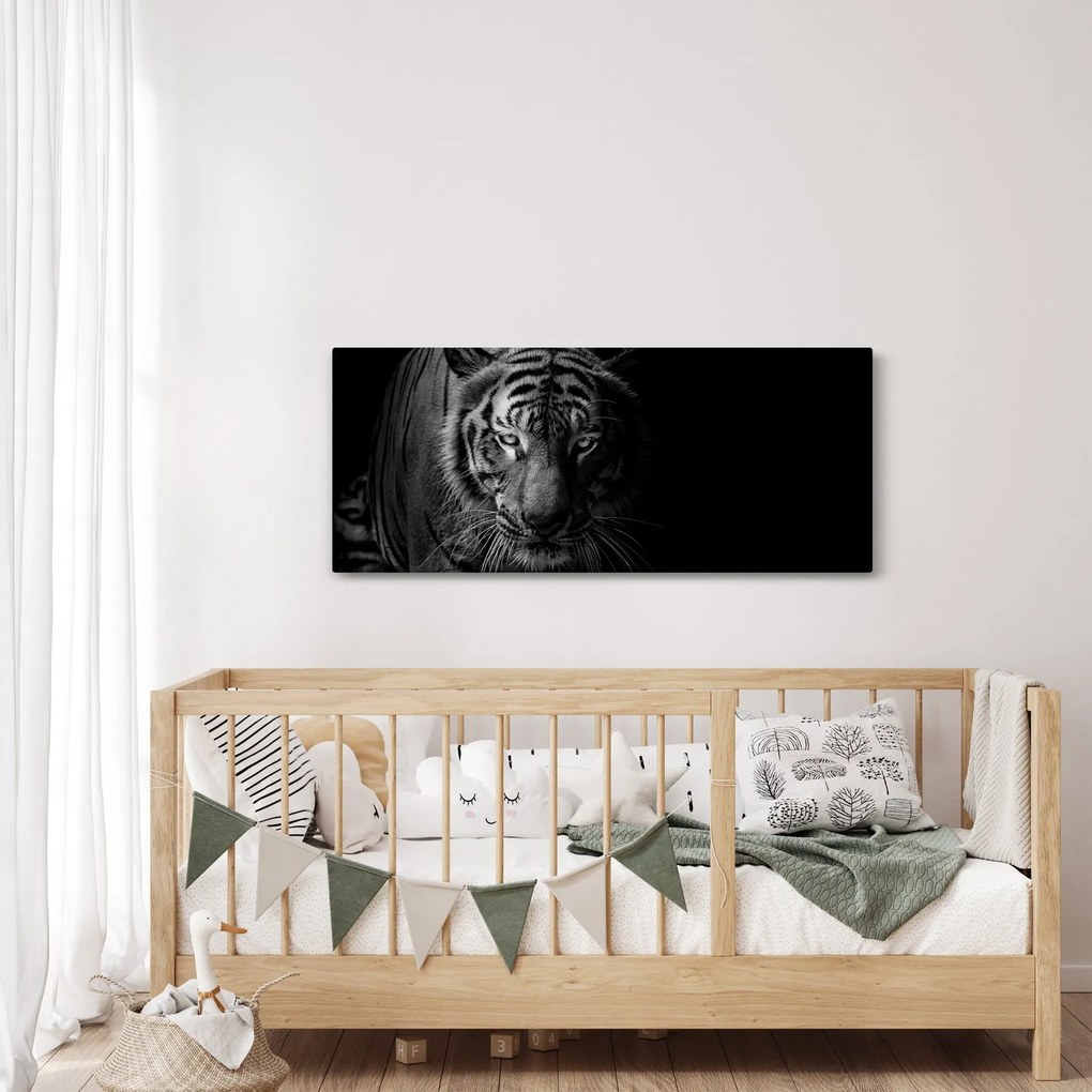 Tablou - Tigru sălbatic (120x50 cm)