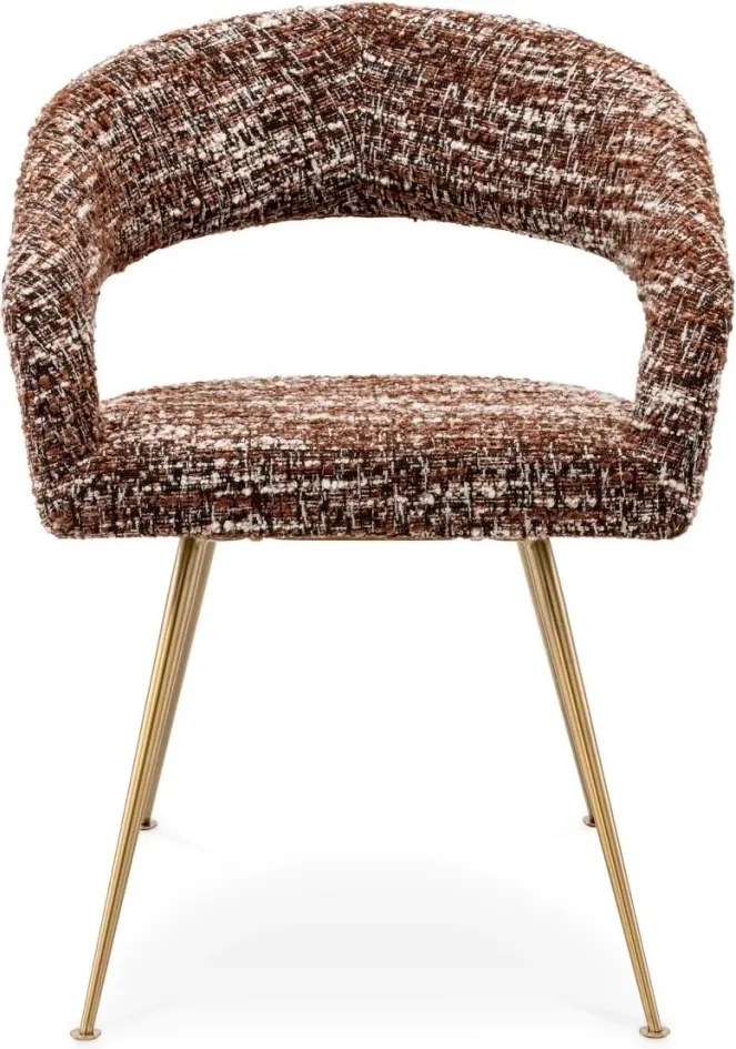 Scaun design elegant LUX Bravo, boucle sonata red