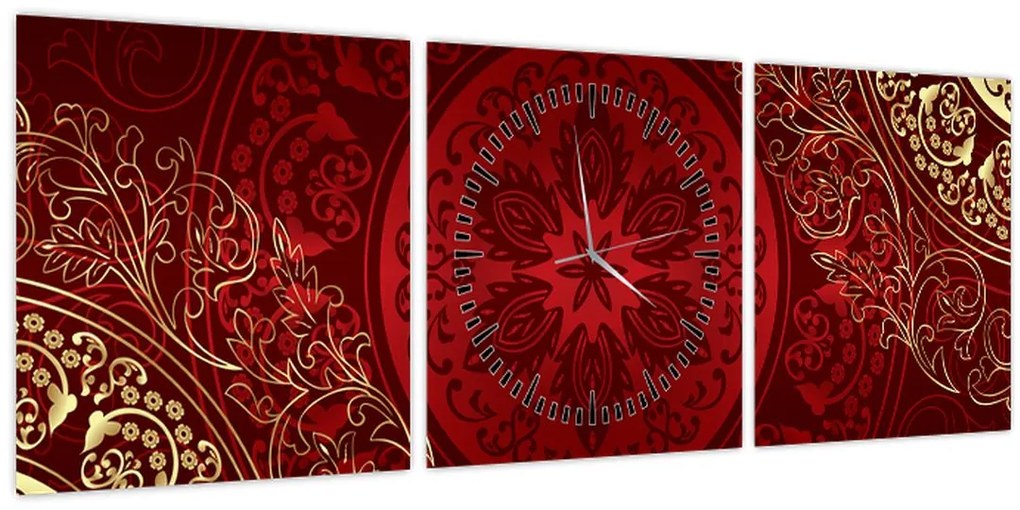 Tablou - Mandale aurii (cu ceas) (90x30 cm)