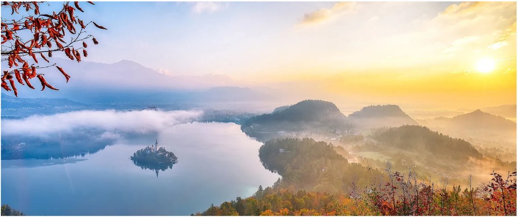 Tablou - Lacul Bled (120x50 cm)