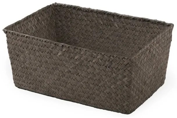 Coș tricotat compactor 30 x 20 x 13 cm, albastru