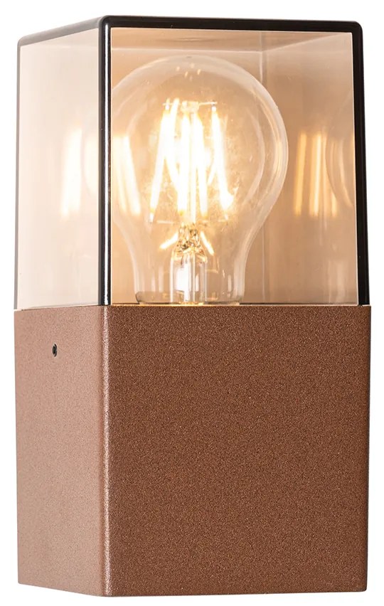 Lampă de perete exterioară industrială maro ruginit IP44 - Denmark