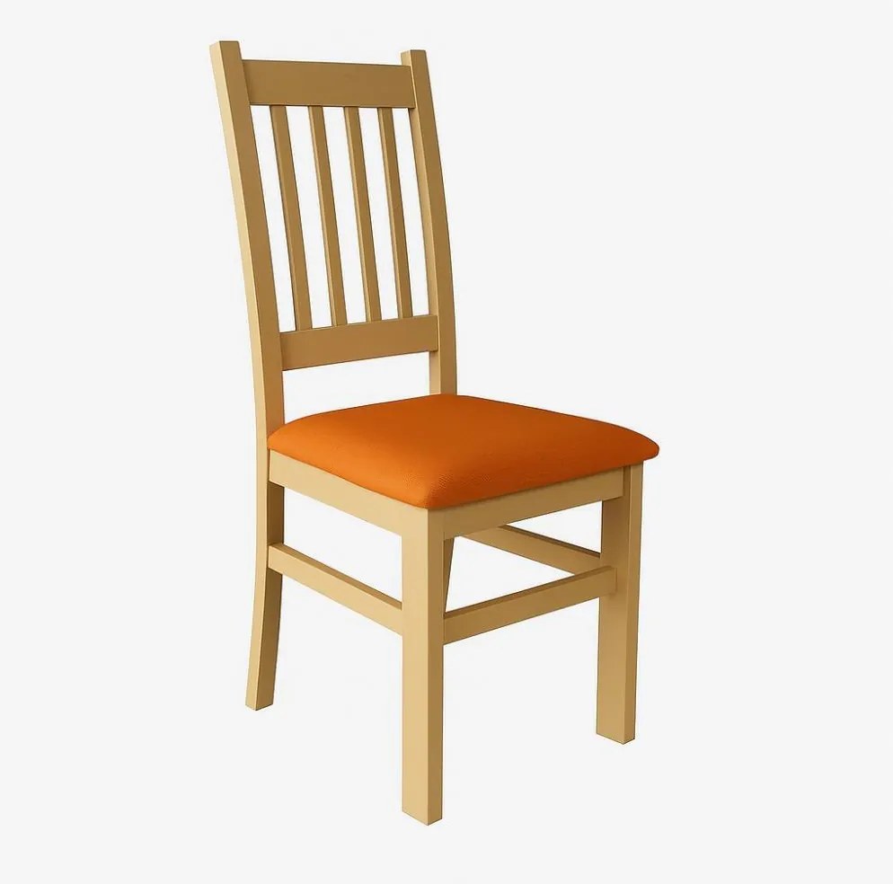 Scaun de dining SIMON fag/portocaliu