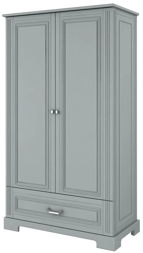 Dulap elegant Ines gri H193 cm