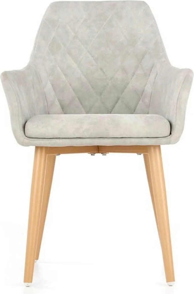 Scaun sufragerie K287, gri/stejar, 58x61x50 cm