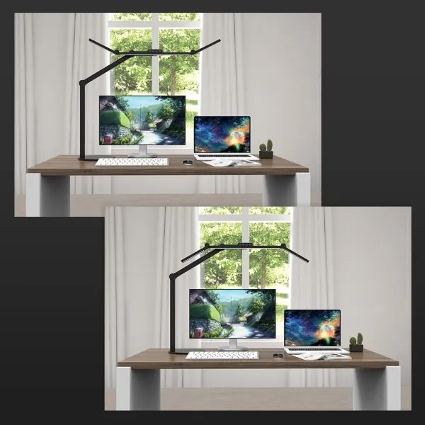 Lampă de birou LED tactilă dimabilă 24W 230V 3000-6500K CRI 92 negru