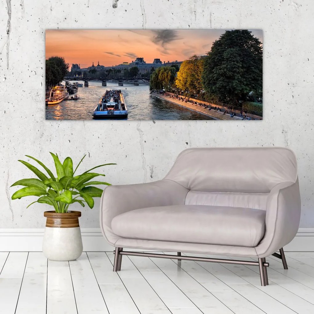 Tablou - gondole italiene (120x50 cm)