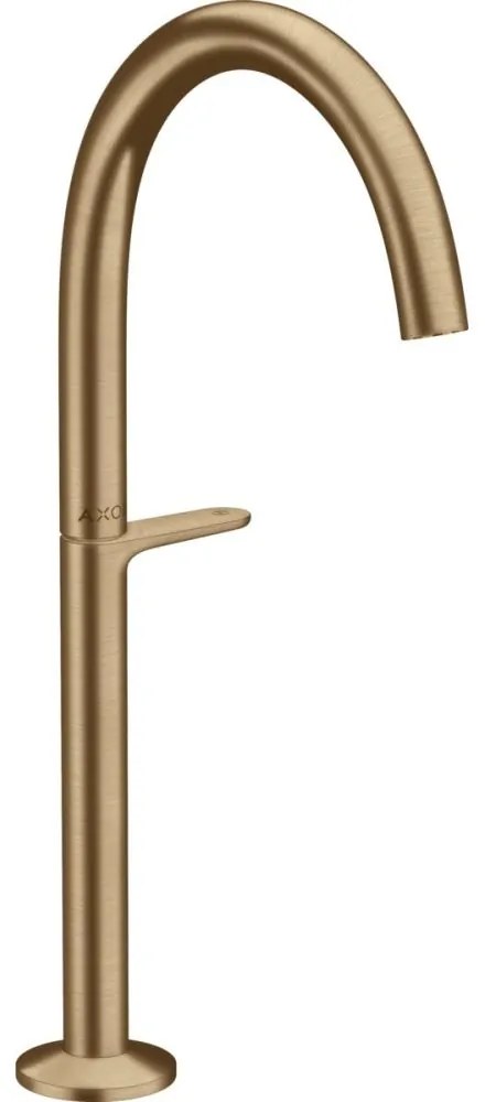 Baterie lavoar inalta bronz periat cu ventil click-clack Hansgrohe Axor One Select 260 Bronz periat