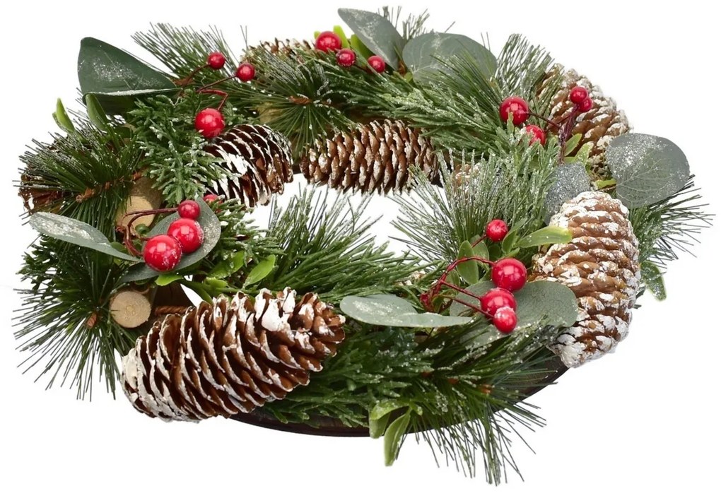 Coroană de Crăciun Milano, 28 cm