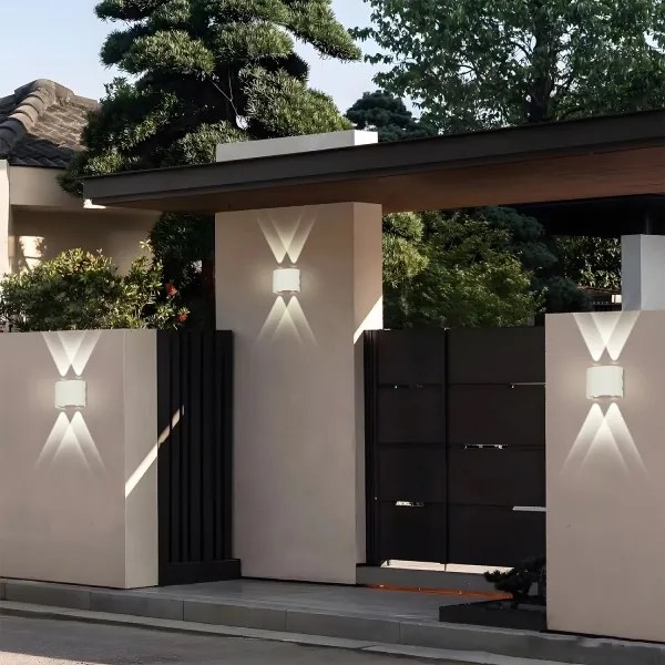 Brilagi - Aplica LED de exterior FLAREBOX, 4W, 230V, albă, IP65