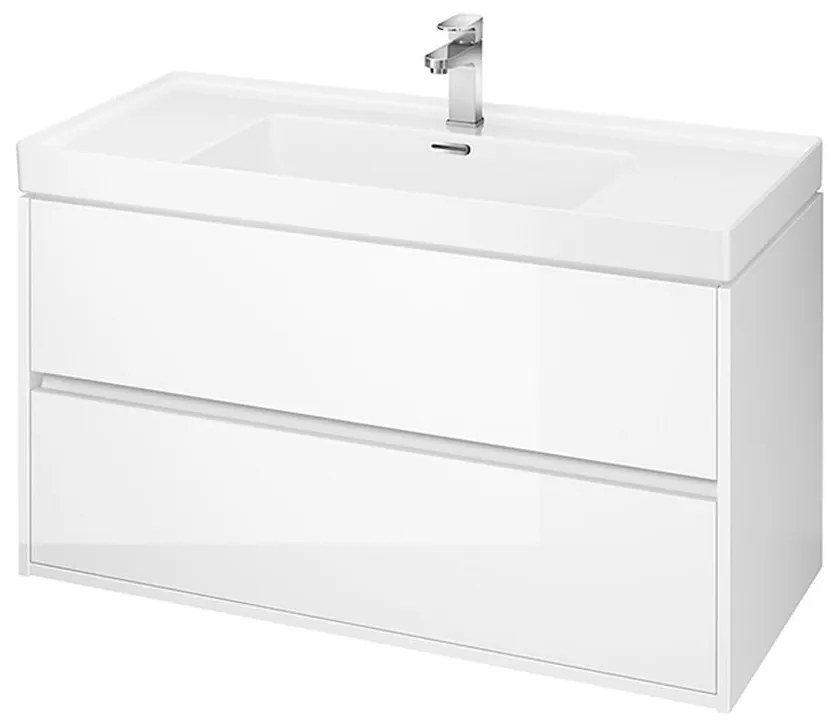 Dulap pentru lavoar, 53x99x45 cm, 2 sertare, alb Alb