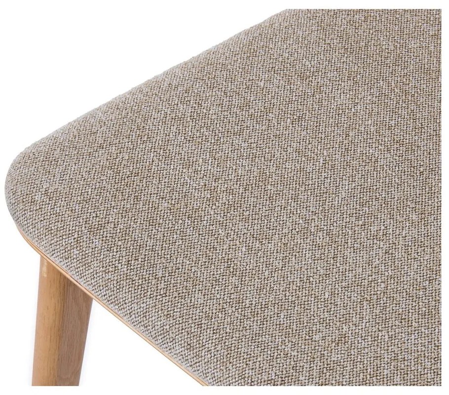 Scaun de dining bej/în culoare naturală Livo – Unique Furniture