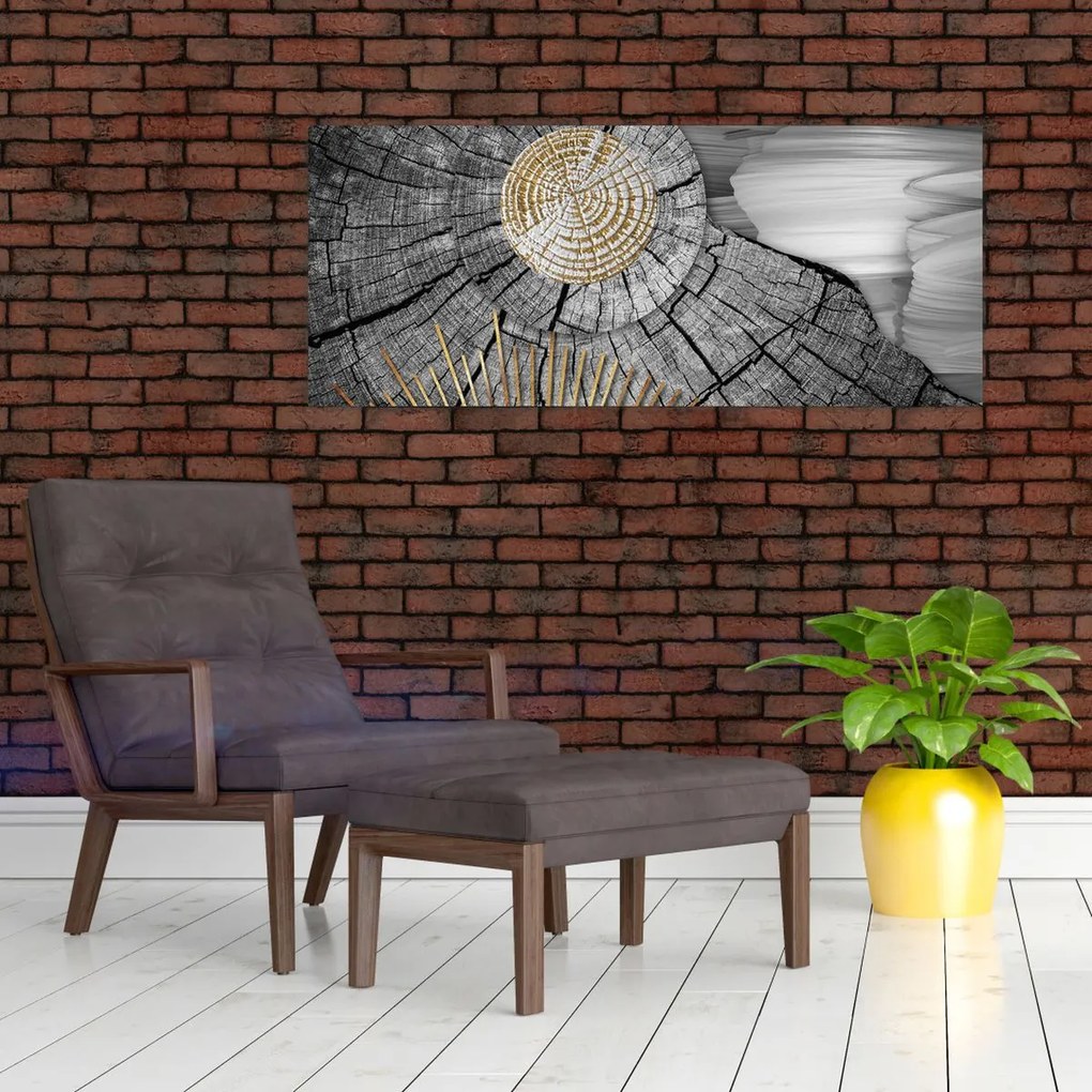 Tablou - Trunchiul copacului colaj (120x50 cm)