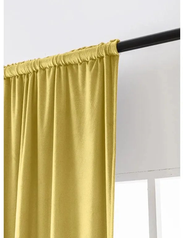 Draperie opaca VELVET 140x270 cm, mustar Agatat: Rejansa
