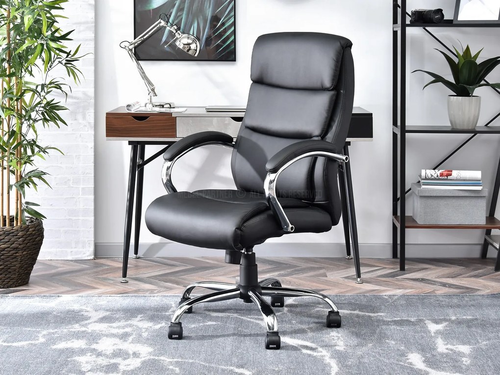 Fotoliu Luxus (negru + crom). Promo -26%. 1109951
