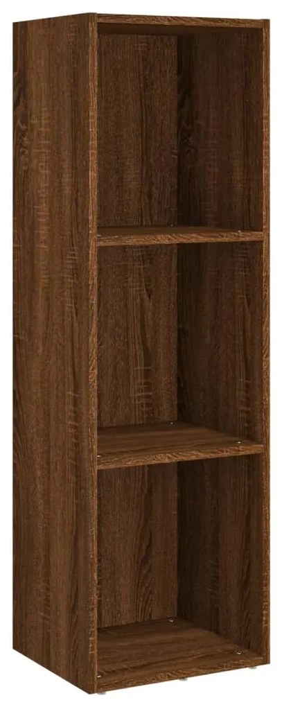 826657 vidaXL Bibliotecă/dulap TV, stejar maro, 36x30x114 cm, lemn prelucrat