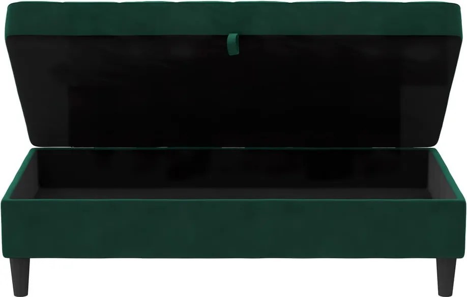 Taburet verde cu tapițerie din catifea Presley – Støraa